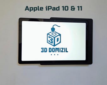 Apple iPad Gen.10 & Gen.11 (A16) Wandhalterung | für Kabelverlegung Unterputz oder Aufputz | Wall Mount | Smart Home | modern | schwarz/weiß