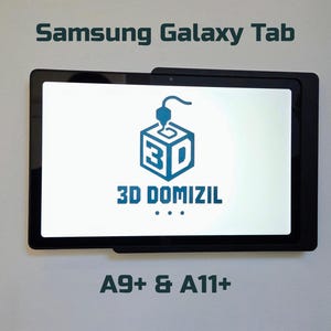 Samsung Galaxy Tab A9+ & A11+ Wandhalterung | für Kabelverlegung Unterputz oder Aufputz | Wall Mount | Smart Home | modern | schwarz/weiß