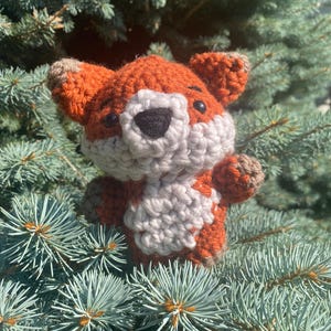 Crochet Fox Plushie Amigurumi Handmade Stuffed Animal