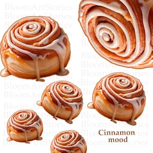 Diseño de sublimación de rollo de canela PNG / Clipart acogedor de otoño / Canela PNG SVG PDF / 300 dpi / para camisetas, tazas, bolsos, pósteres digitales