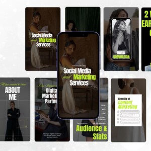 Luxury Digital Marketing, Passive Income, Online Business Strategy, Digital Products Canva Social Media Story Reel Cover Aesthetic Templates