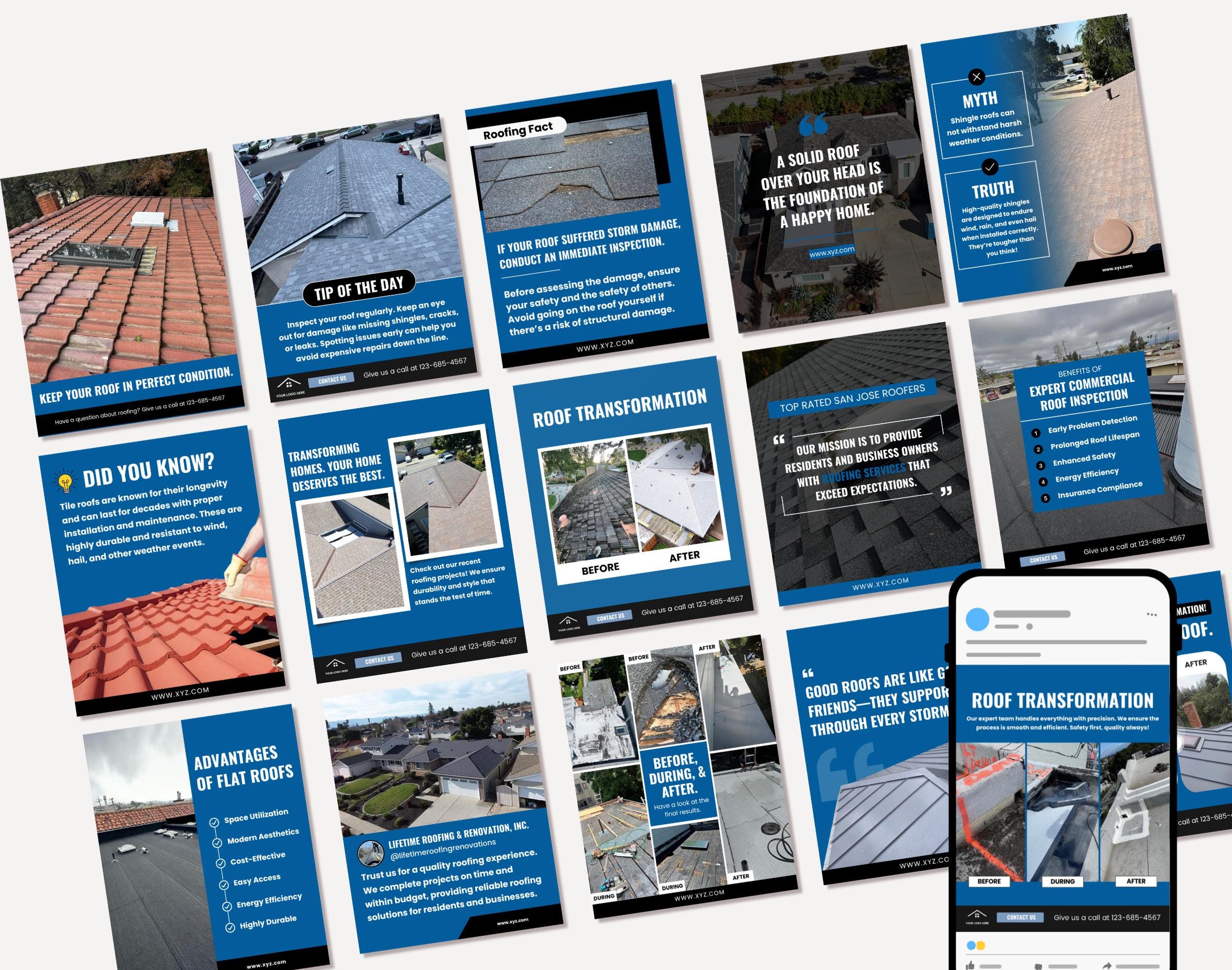 Roofing Templates, Contractor, Roof Repair, Home Improvement ...