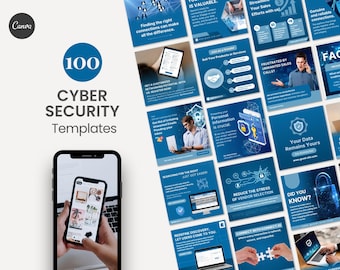 Sicurezza informatica, sicurezza IT, aziende tecnologiche, connessione con i fornitori, strumenti per la sicurezza dei dati, conformità IT, modelli di post IG Canva per i social media