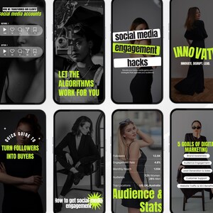 Luxury Digital Marketing, Passive Income, Online Business Strategy, Digital Products Canva Social Media Story Reel Cover Aesthetic Templates