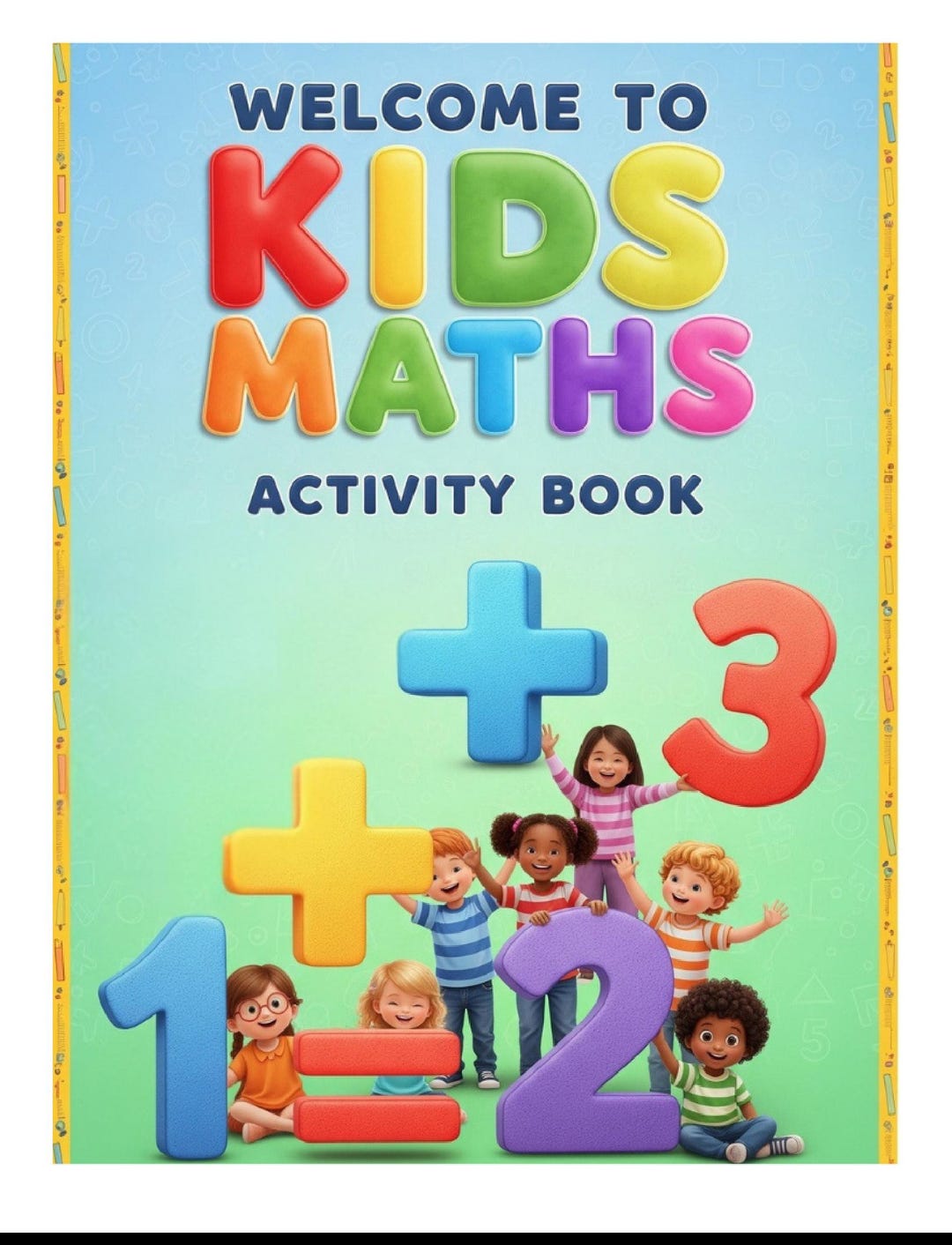 Printable Kids Math Activity Book – Fun Learning Worksheets for Numbers ...