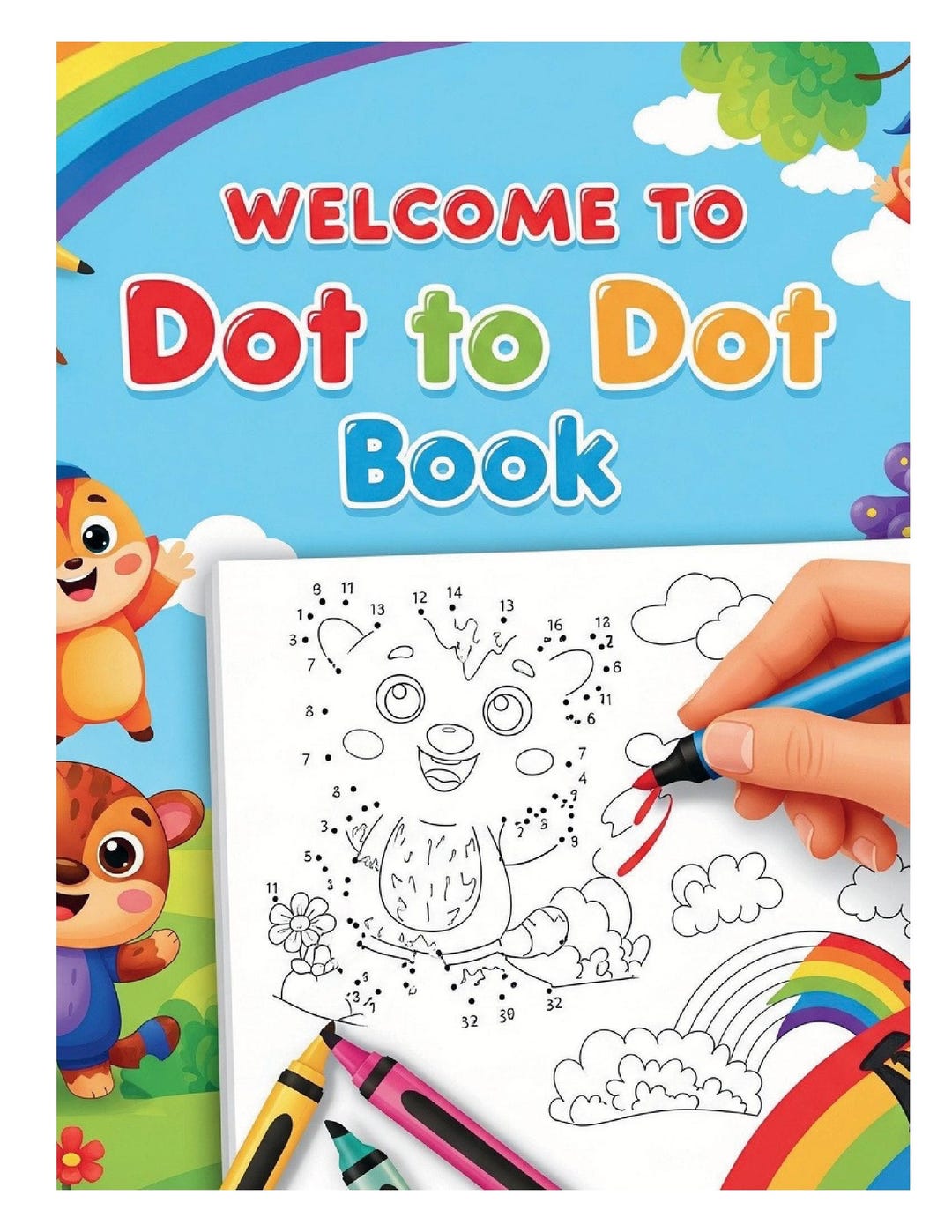73 Unique Dot-to-dot Puzzles Dot to Dot Activity Book for Kids - Etsy