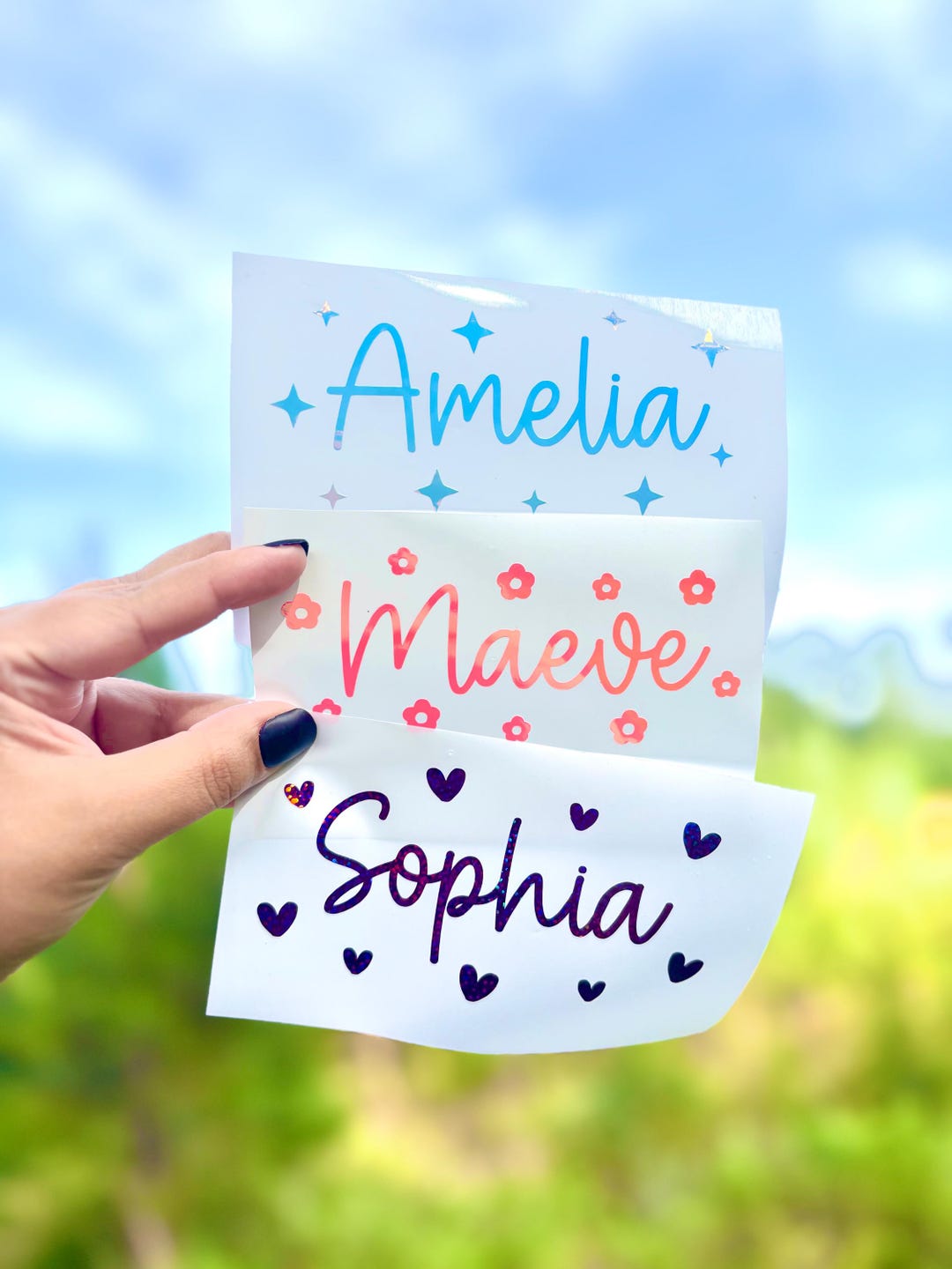 Custom Waterproof Name Sticker: Personalized Vinyl Decal for Tumblers ...