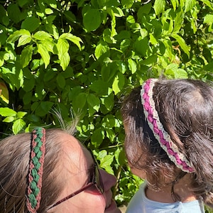 Adjustable Summer Cotton Headband, Boho Crochet Hair Accessory
