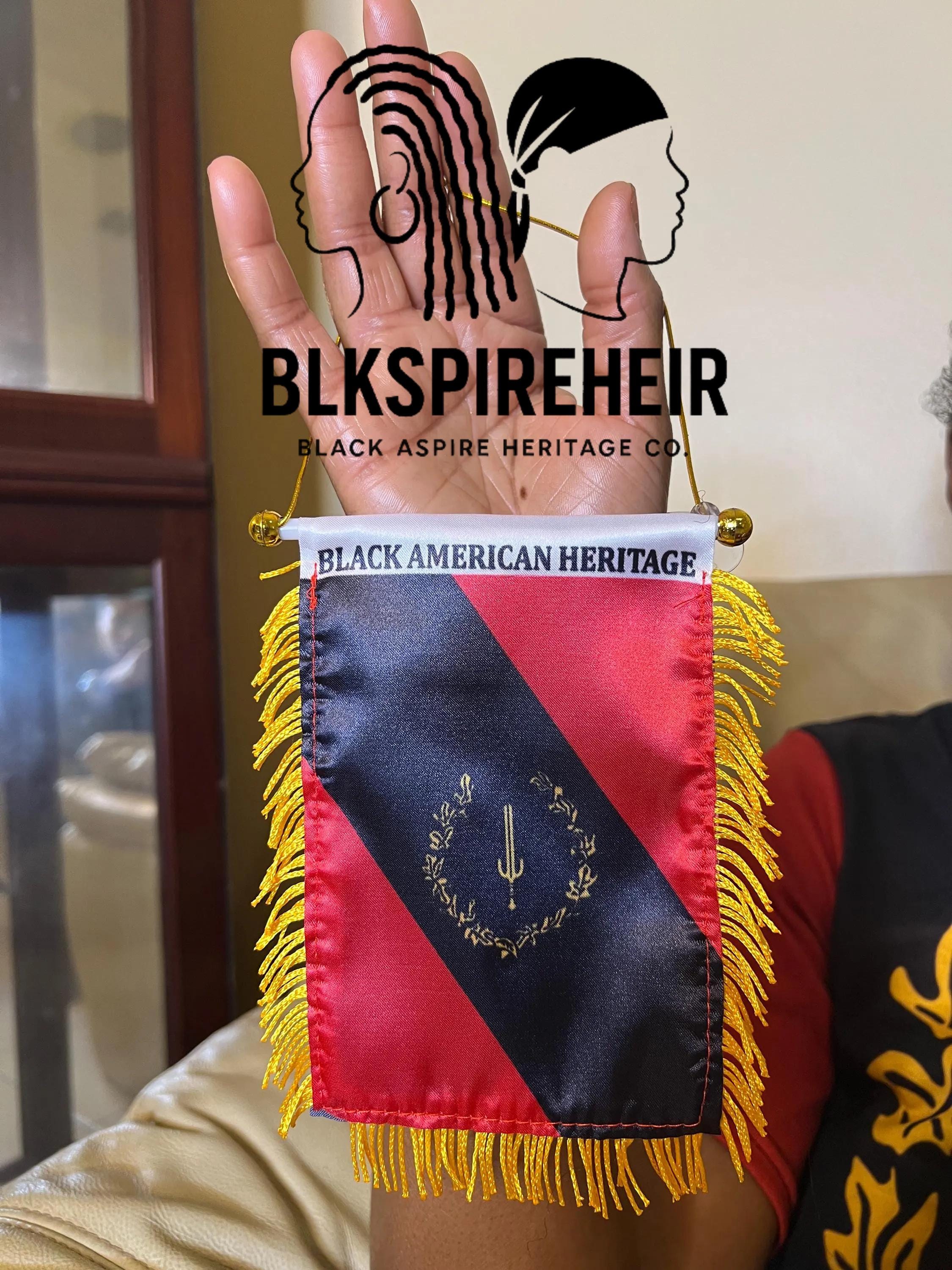 Black American Heritage Flag Mini Car Banner: 1967 Design - Etsy