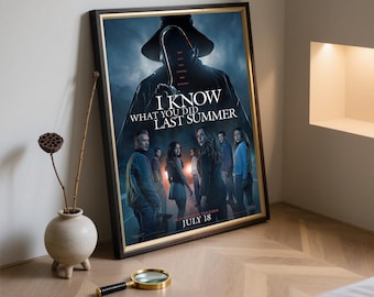I Know What You Did Last Summer Movie Poster - Movie Fan Collectibles - Canvas - Home Decor - Wall Art - Gift Poster