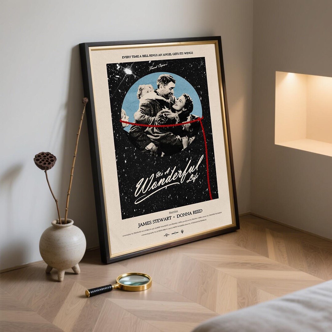 It's a Wonderful Life Movie Poster - Movie Fan Collectibles - Canvas ...