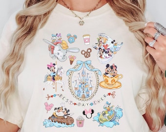 Kokette Schleife Disney Best Day Ever Shirt, Disney Familien Urlaub Shirt, Disneyworld Shirt, Best Day Ever passendes Familienreise 2025 Shirt