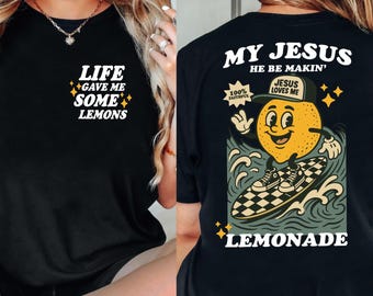 Niedliches Limonade-Shirt, das Leben gab mir einige Zitronen Sweatshirt, Baby- und Kleinkind-Shirt, christliches niedliches Sweatshirt, christliches T-Shirt, Kinder-T-Shirt