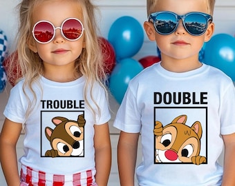 Chip und Dale Kleinkind Shirt, Chip N Dale Kinder Geschenk, Disney Double Trouble Baby Body®, Chip und Dale Shirt