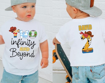 Personalized Two Infinity Beyond and Birthday Shirt, Toy Story Toddler Birthday Shirt, Custom Name 2nd Birthday Shirt, Disney Birthday Shirt