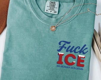 Kein Mensch ist Illegal Shirt, Fake ICE Shirt, Kein Mensch ist Illegal, Menschenrechtler, Einwanderungs-Menschenrechts-Sweatshirt, Anti Maga, FDT