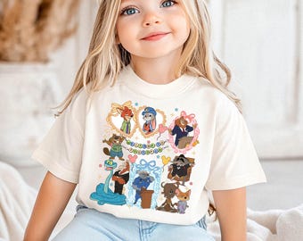 Zootopia Characters Kids Shirt, Judy & Nick Cute Shirt, Disney Zootopia Graphic Shirt, Toddler/Youth/Adult Top, Kawaii Pastel Gift Shirt