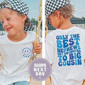 Personalized Promoted to Big Cousin Shirt, Pregnancy Announcement Shirt, Baby Announcement Shirt, Matching Cousin Tee, Big Cousin to Be Tee