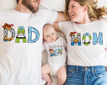 Personalisierte Toy Story Geburtstag Shirt, Geburtstag Kinder Bekleidung, Disney Toy Story Kleinkind Sweatshirt, Benutzerdefinierte Disney Familie Geburtstag Top