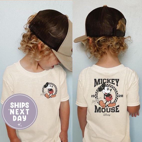 Disney Mickey Mouse Shirt, Toddler Checkered Mickey Shirt, Disney Mickey Kids Shirt, Disney World Shirt, Kids DisneyLand Trip Shirt Gift