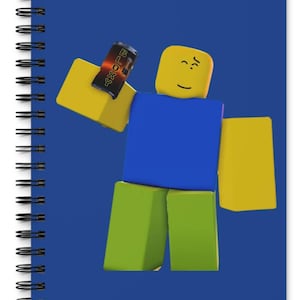 Roblox Forsaken Noob Character Spiral Journal, Roblox Lover Notebook Gift, Forsaken Gamer Diary, Gaming Theme Stationery, Customizable