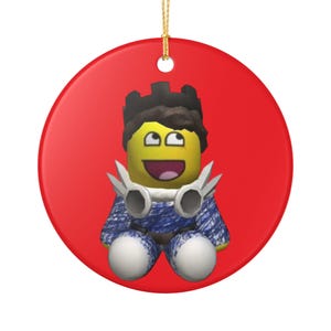 Ceramic Ornament, Roblox Forsaken Milestone Design, Perfect for Forsaken Lovers, Hanging Decoration, Holiday Gift, Collectible Decor, Gamer