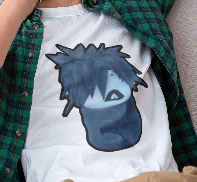 thumbnail image 2 of Twotime Forsaken Azure Pet Azuretime Roblox Fandom Two Time" Pullover Hoodie For Sale By Vevonina 2 of 13