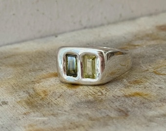 Olive Pillow Pair Ring