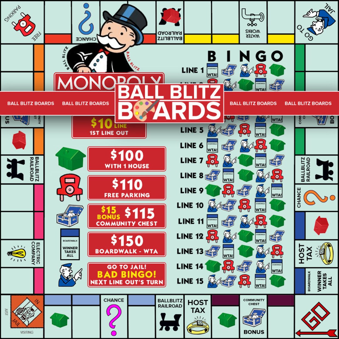 10 to Play Board Game Bingo Board Etsy