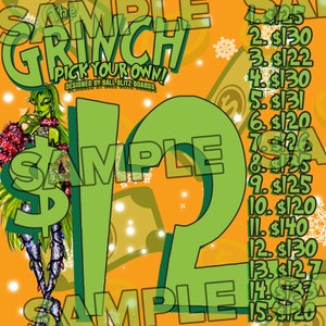She-Grinch | Bingo Board Game | Pick Your Prize (12)