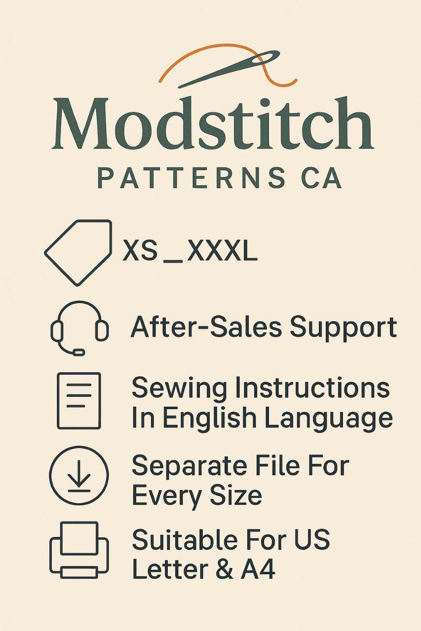 Boat Neck Blouse Sewing Pattern | Gathered Sleeve Top PDF | Loose Fit ...