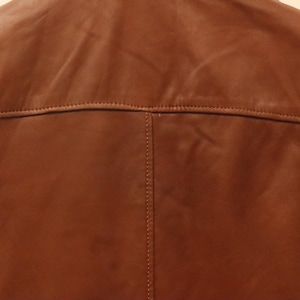 mens leather jacket, brown leather coat, leather field coat, brown field jacket, four pocket jacket, button front coat, classic leather coat, soft leather jacket, retro leather coat, mens brown jacket, utility leather coat, cognac leather coat, collared leather coat