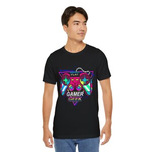 Retro Pixel Gamer-T-shirt: grappig nerd-T-shirt voor heren en dames