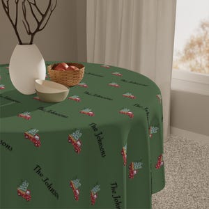 Christmas tablecloth, Custom Tablecloth, Holiday Hosting Decor, Christmas Tablecloths, Vintage Christmas Tablecloth, Christmas Table Cover