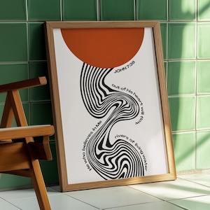 Mid Century Modern Art Print: Abstract Christian Decor (Digital Download) image 5