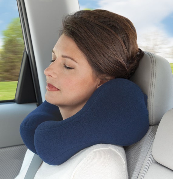 Award winning Small Blue Travel Neck Award Winning Chiropractic Neck Pillow