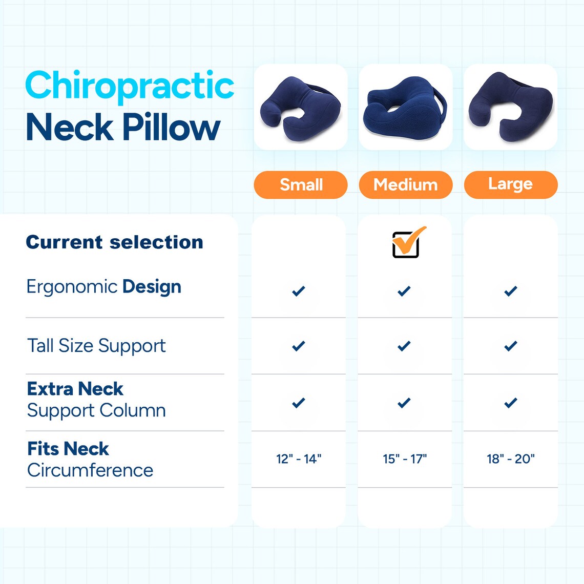 Awardwinning Chiropractic Neck Pillow Medium Black Best Etsy