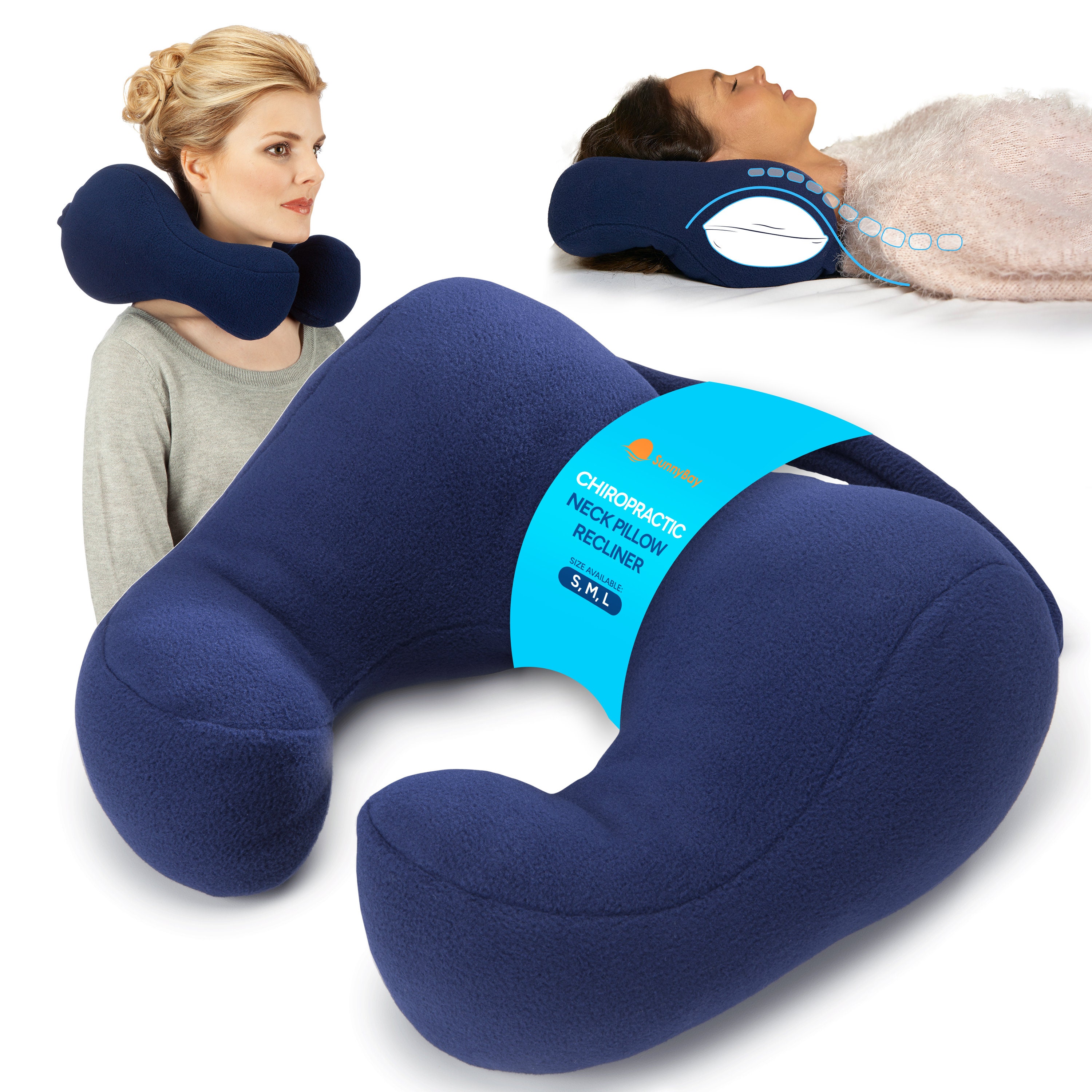 Chair Recliner Neck Leg Back Pillow Support Headrest Cushion Lumbar Strap