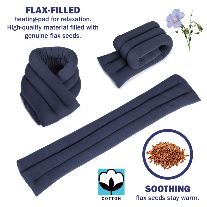 Cotton Bean Bag Heating Pad Microwavable BlueNeck Warmer Etsy