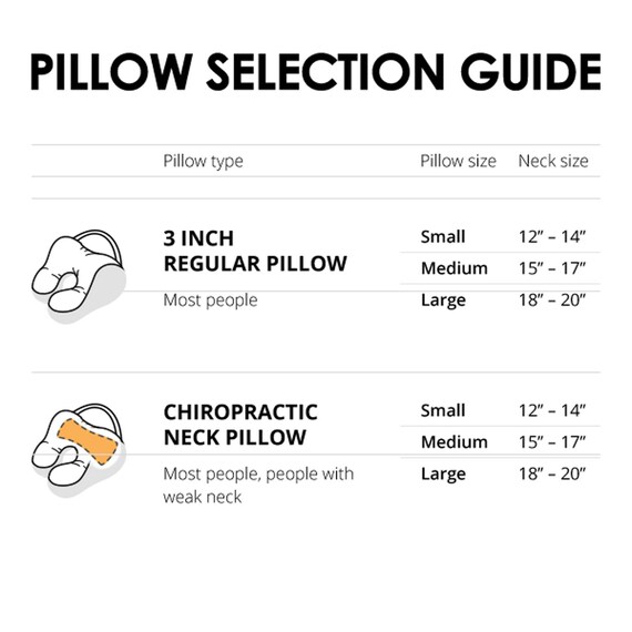 neck pillow size