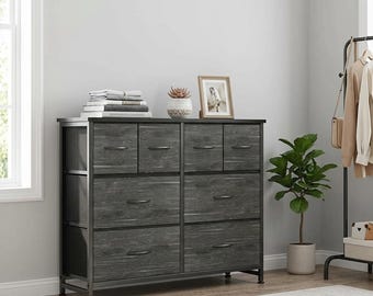 8-Drawer Fabric Storage Organizer, Lightweight Dresser for Small Spaces, Dorm Room, Nursery (Easy Assemble)