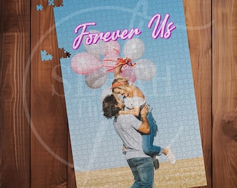 Personalized Photo Jigsaw Puzzle, Custom Family Keepsake