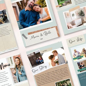 Custom adoption profile book design with 1 on 1 consultation for hopeful adoptive parents modern minimal adoption book with edits included