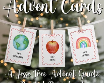 Biglietti d'Avvento digitali: devozionale per l'Avvento in famiglia sull'albero di Jesse e guida per il periodo natalizio con Gesù