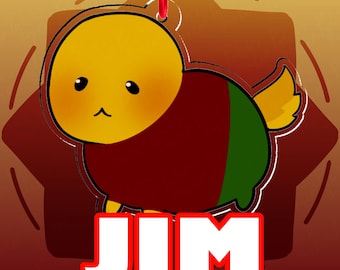 Roblox Jim's Computer Bean Keychain