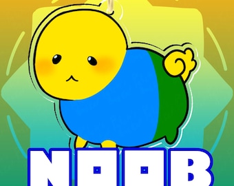 Roblox Noob Bean Keychain