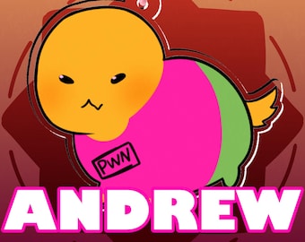 Roblox Bad Things Andrew Bean Keychain