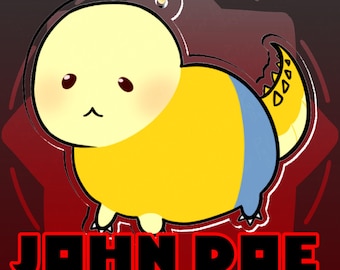 Roblox John Doe Bean Keychain