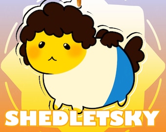 Roblox Shedletsky Bean Keychain