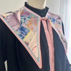 Detachable Collar Floral Patchwork | Removable Collar Modest Fashion | False Collar Abaya | Botanical Print Collar | Gift for Her